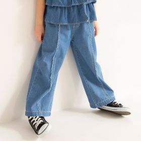 【Ou? by EDWIN】デニムフリンジイージーパンツ