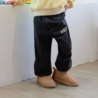 ストライプ ロゴスウェットパンツ