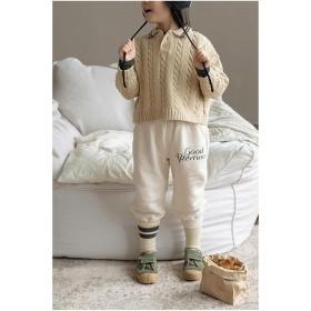 【ビエンナビエン】襟つきケーブルニット