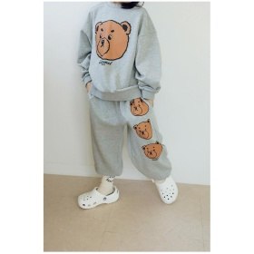 【ピーチーズ】ジュニア キャラクタービックプリント スウェットパンツ