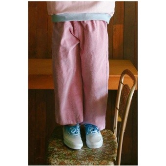 【ピーチーズ】ジュニア ワイドストレート カラーコーデュロイパンツ