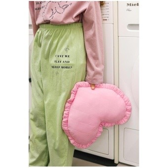 【ピーチーズ】レタリングプリント パステルロングパンツ
