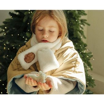 【ビエンナビエン】ハンドメイドパッチワーク ボアマフラー