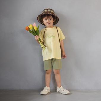 【aBity select./アビティセレクト】【ワッフルシリーズ】ABITYネーム 無地/花柄 ハーフレギンス / バイカーショーツ