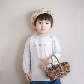 【aBity select./アビティセレクト】星ロゴドット柄長袖Tシャツ