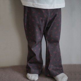 【aBity select./アビティセレクト】総柄フレアロングパンツ