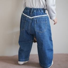 【aBity select./アビティセレクト】バレルレッグデニムロングパンツ