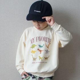 【aBity select./アビティセレクト】MY FAVORITEアソートモチーフ裏毛トレーナー