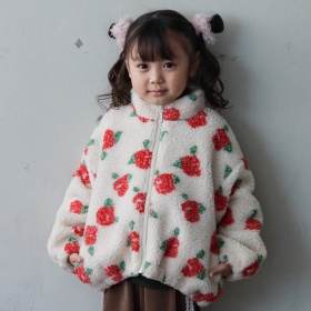 【aBity select./アビティセレクト】花柄ボアジャケット