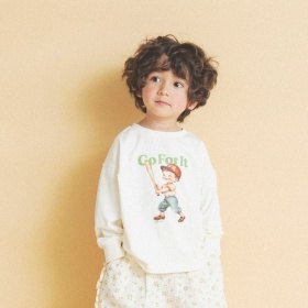 【aBity select./アビティセレクト】レトロタッチBOY＆GIRL長袖Tシャツ