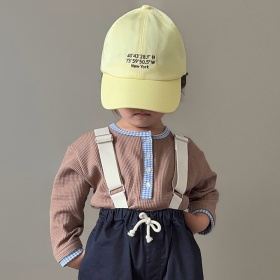 【りぃー×aBity selectコラボ】ヘンリーネックワッフル長袖Tシャツ