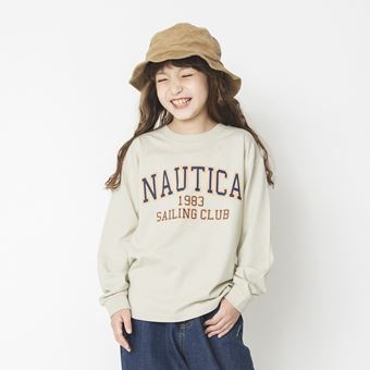 【NAUTICA/ノーティカ】カレッジロゴ長袖Tシャツ