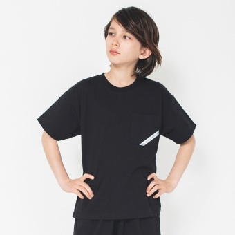 【NAUTICA/ノーティカ/セットアップ対応】ロゴテープ使い半袖ポケットTシャツ