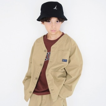 【NAUTICA/ノーティカ】セットアップ対応ノーカラージャケット