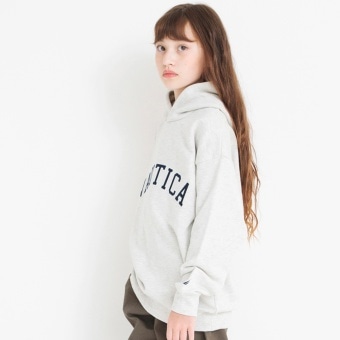 【NAUTICA/ノーティカ】アップリケロゴ裏毛パーカー