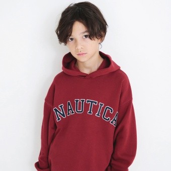 【NAUTICA/ノーティカ】アップリケロゴ裏毛パーカー