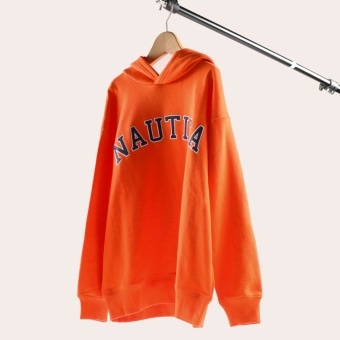 【NAUTICA/ノーティカ】アップリケロゴ裏毛パーカー