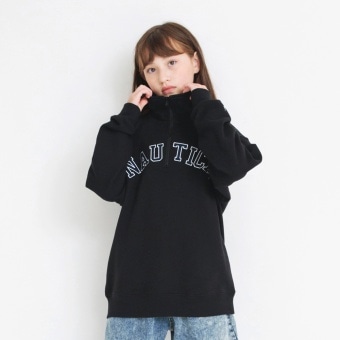 【NAUTICA/ノーティカ】アップリケロゴハーフジップ裏毛トップス