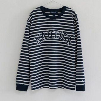 【NAUTICA/ノーティカ】ロゴアップリケ長袖Tシャツ24AW