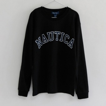 【NAUTICA/ノーティカ】ロゴアップリケ長袖Tシャツ24AW