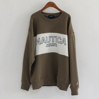 【NAUTICA/ノーティカ】配色切替裏毛トレーナー