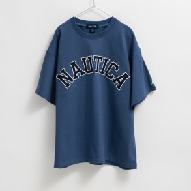【NAUTICA/ノーティカ】ロゴアップリケ半袖Tシャツ25SS