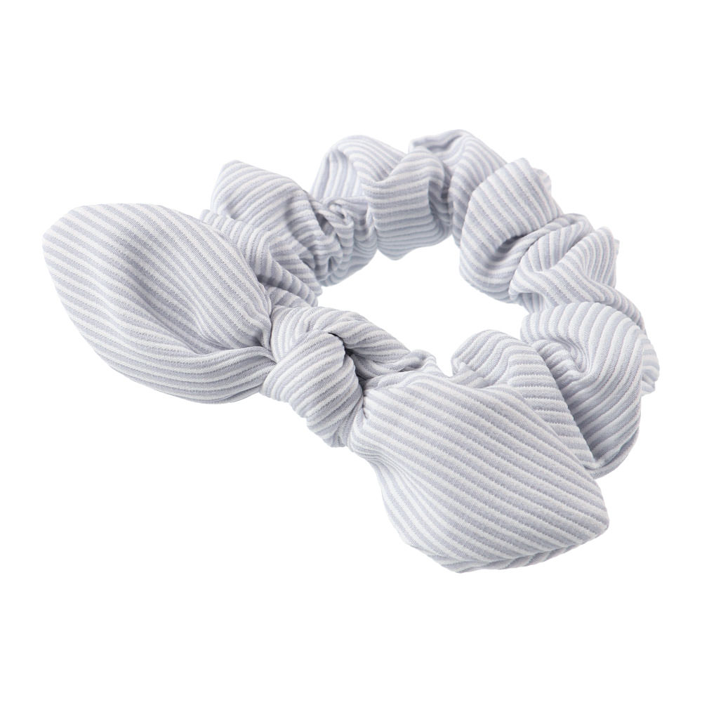 ストライプリボンシュシュ